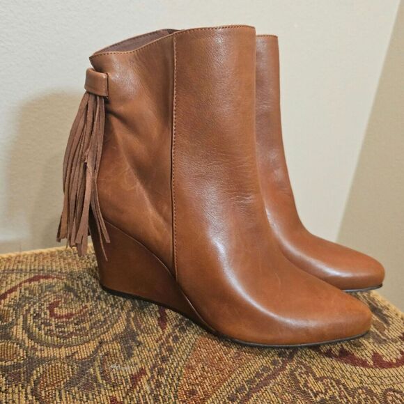 Pedro Miralles Tassel Leather Ankle Boots Size 38 - Picture 1 of 9